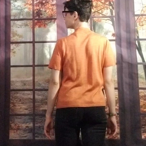 Sag Harbor Petites Orange Spice Sweater Tee Size Medium - Picture 3 of 6